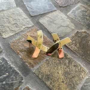 Sterling Silver Crisscross Earrings